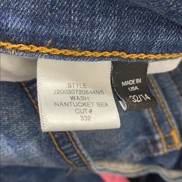 Veronica Beard Dark Blue Flare Jeans in Nantucket Sea color - Picture 5 of 6